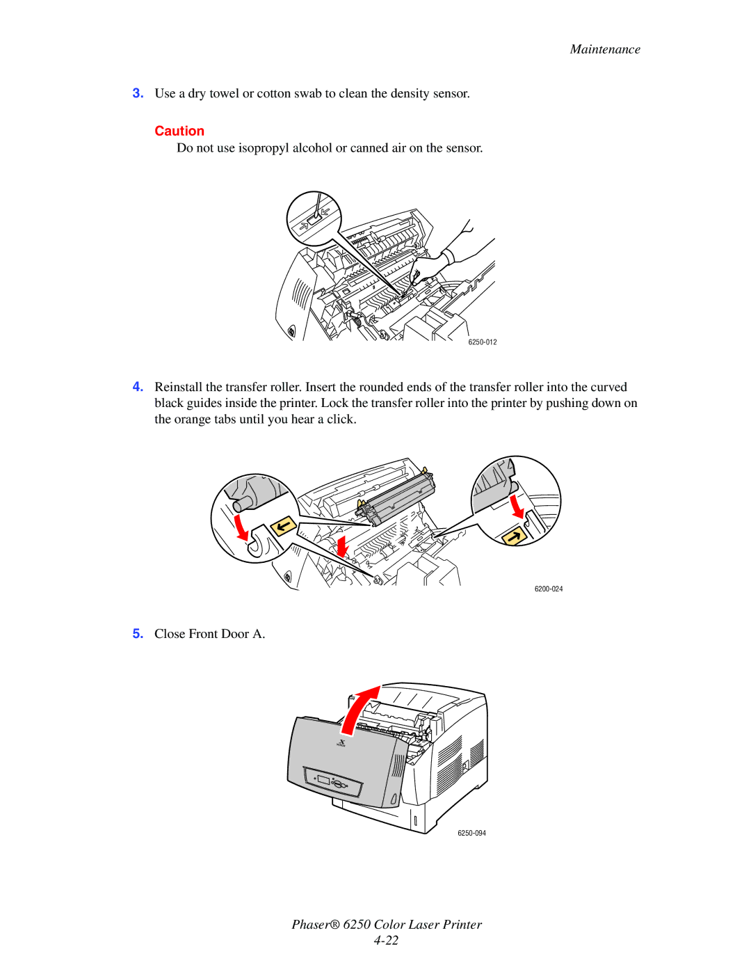 Xerox manual 6250-012 