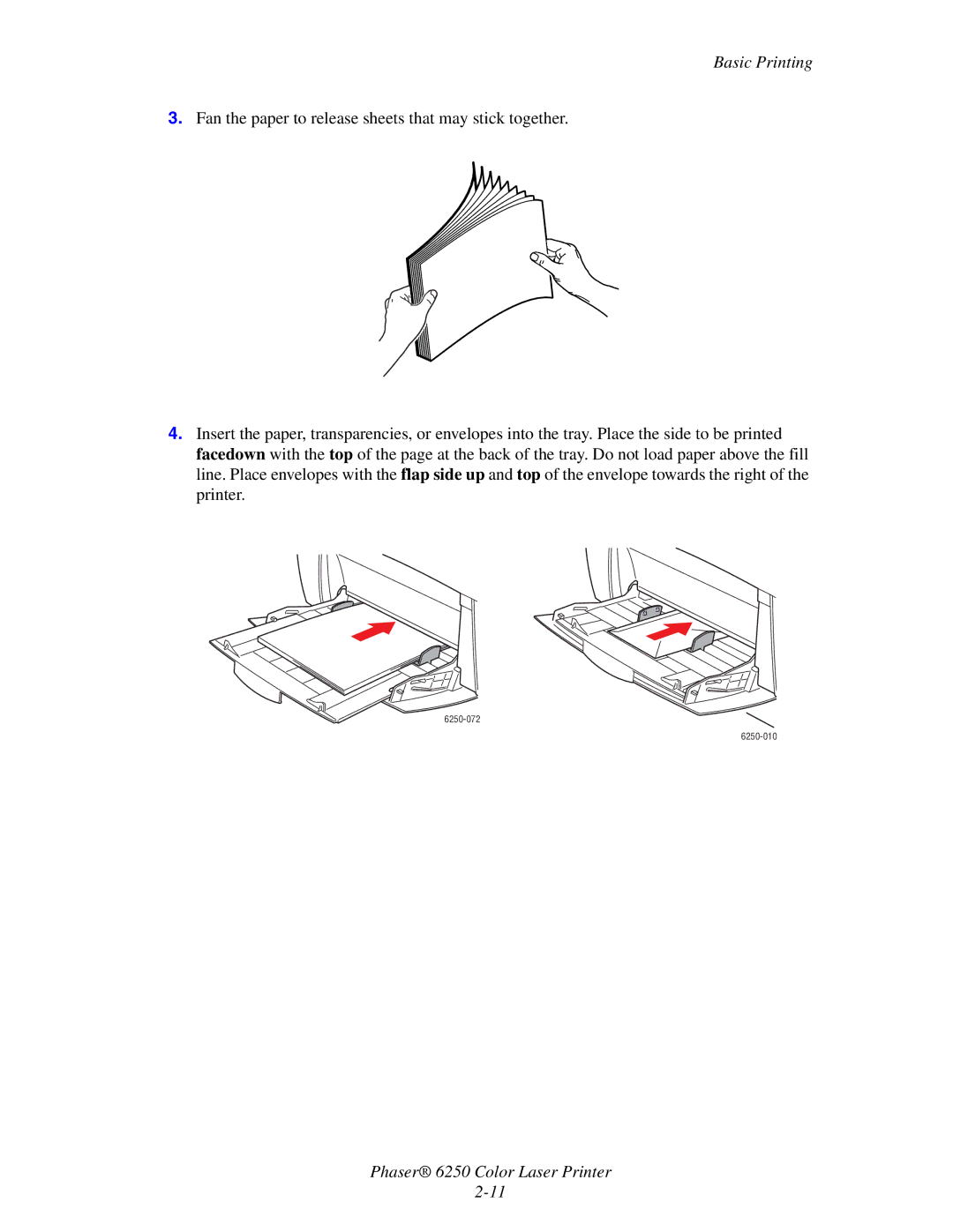 Xerox manual 6250-072 6250-010 