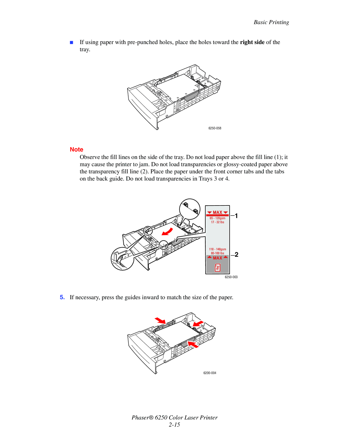 Xerox manual 6250-058 