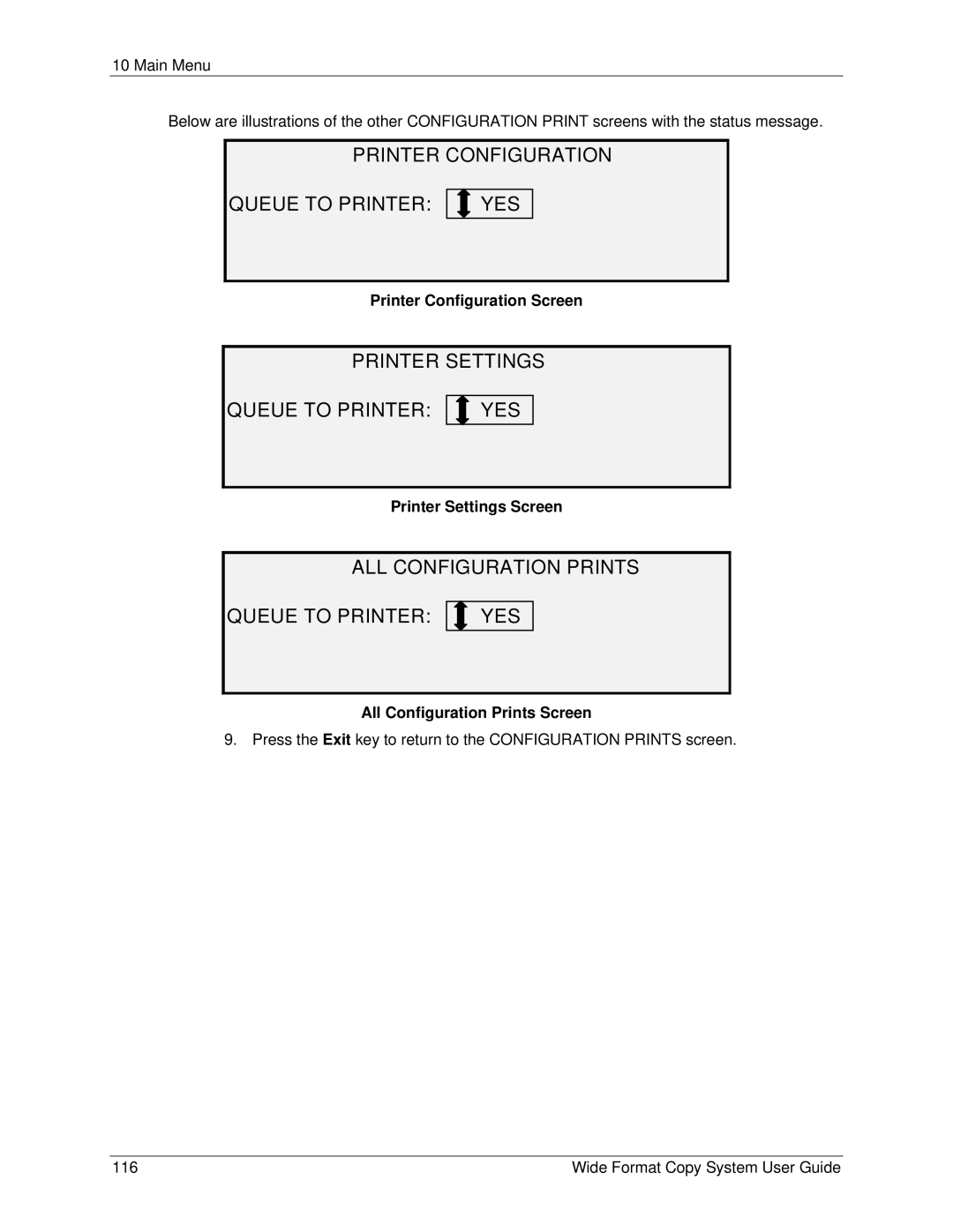 Xerox 6279, 5101 manual Printer Configuration Queue to Printer YES, Printer Settings Queue to Printer YES 