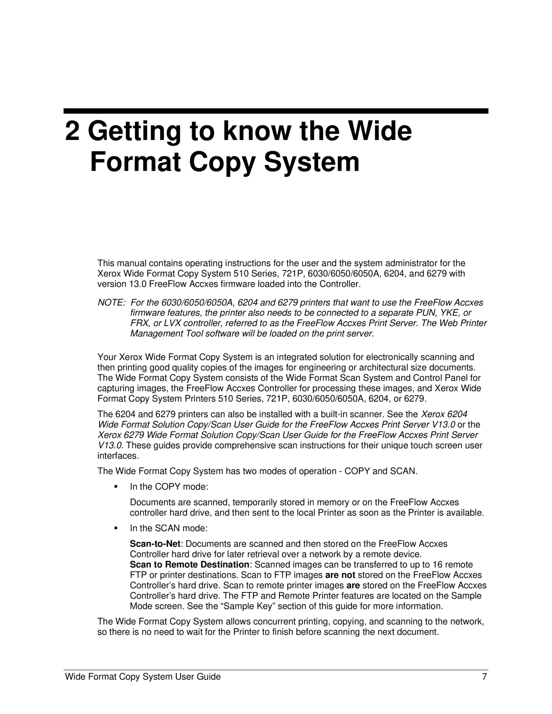 Xerox 5101, 6279 manual Getting to know the Wide Format Copy System 