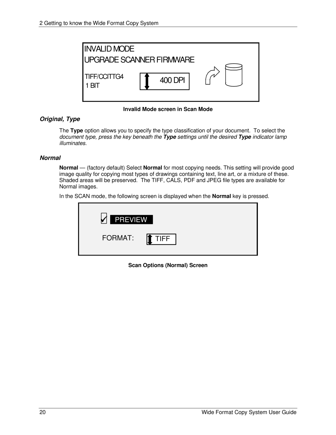 Xerox 6279, 5101 manual Preview, Format Tiff, Original, Type, Normal 