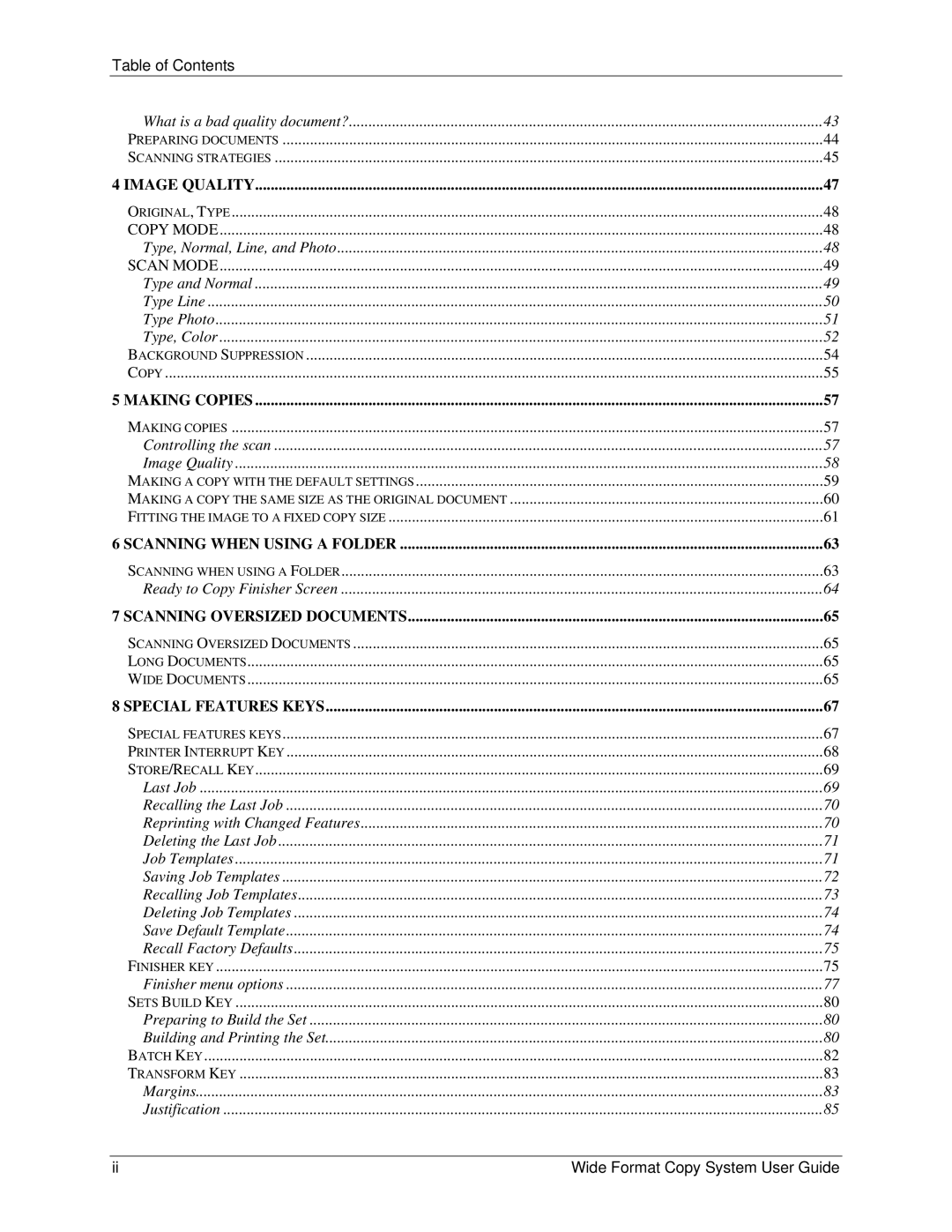 Xerox 6279, 5101 manual Scanning When Using a Folder 