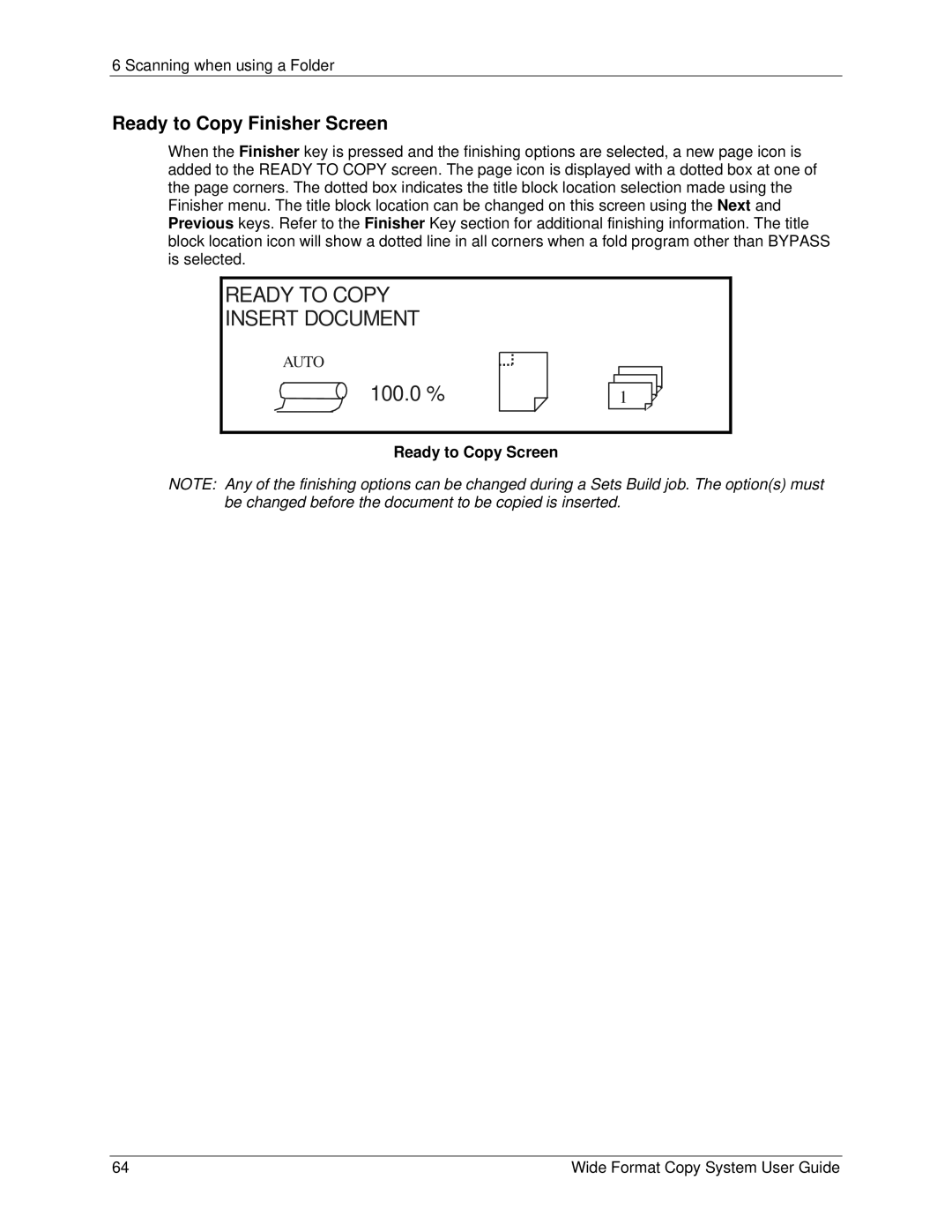 Xerox 6279, 5101 manual Ready to Copy Finisher Screen, Ready to Copy Screen 