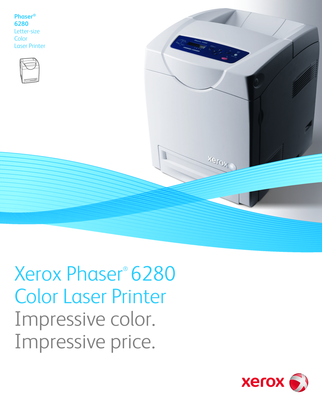 Xerox 6280DN, 6280N manual Impressive price, Phaser 6280 Letter-sizeColor Laser Printer 