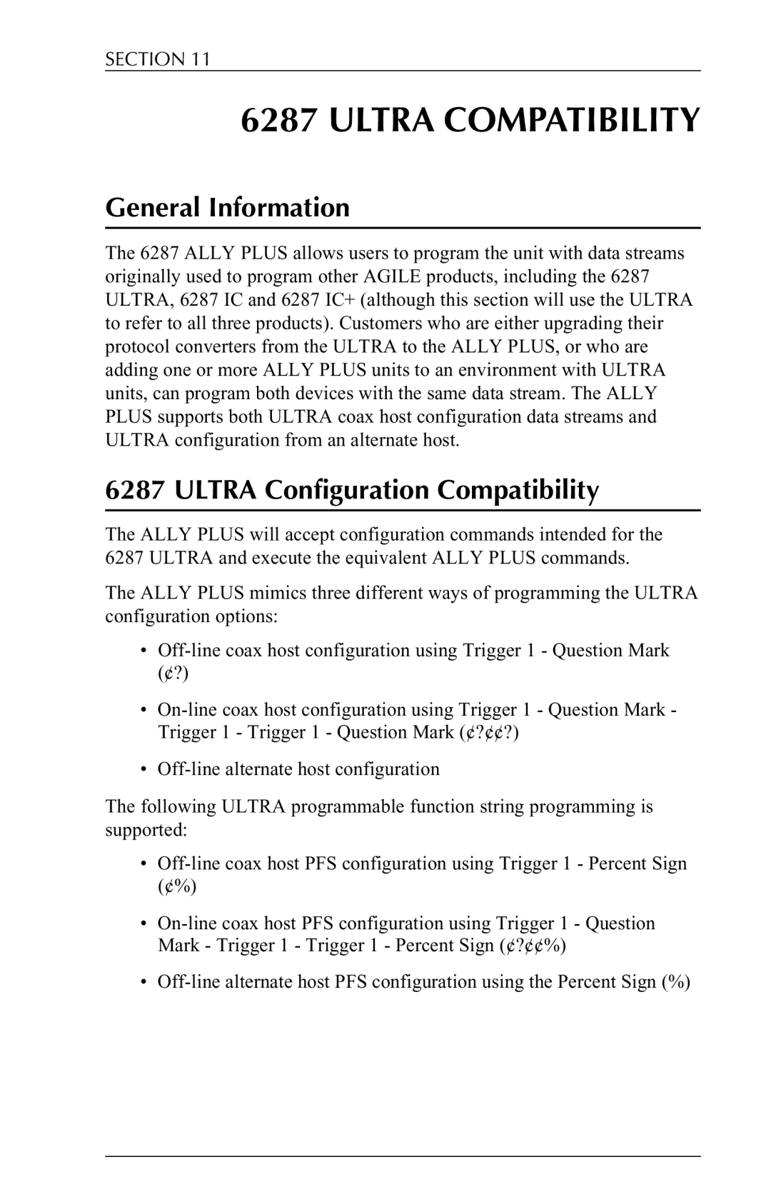 Xerox 6287 user manual Ultra Compatibility, Ultra Configuration Compatibility 