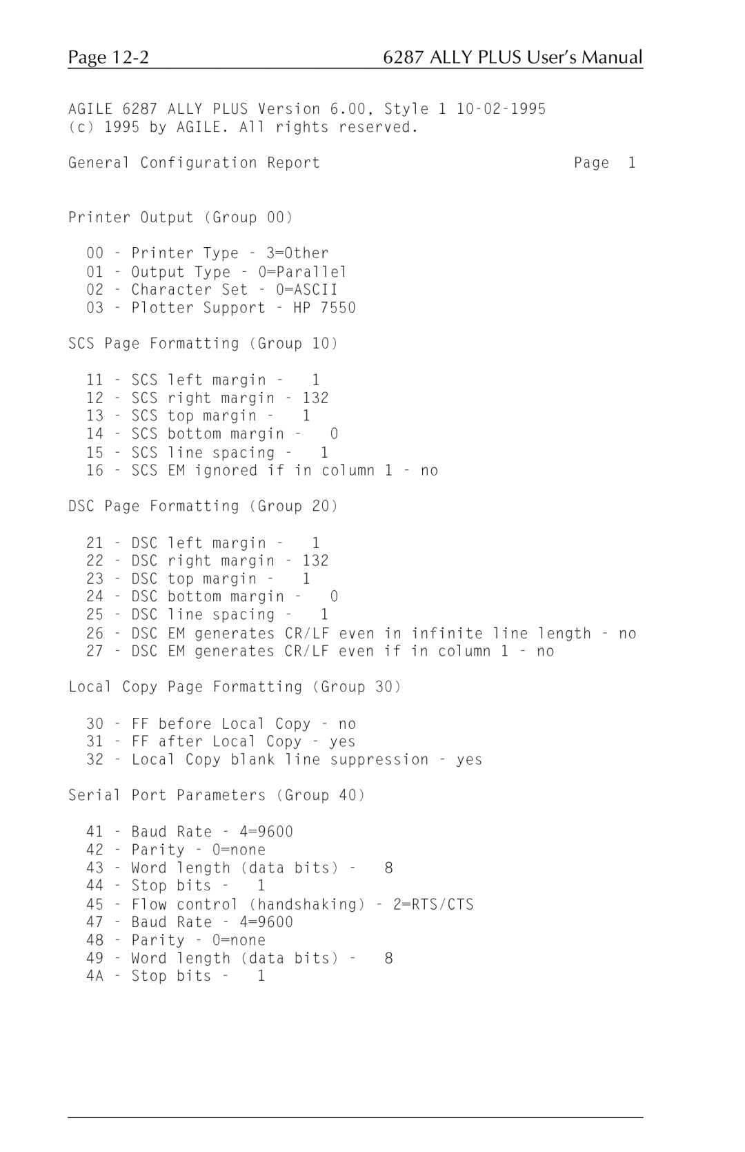 Xerox 6287 user manual Ally Plus User’s Manual 