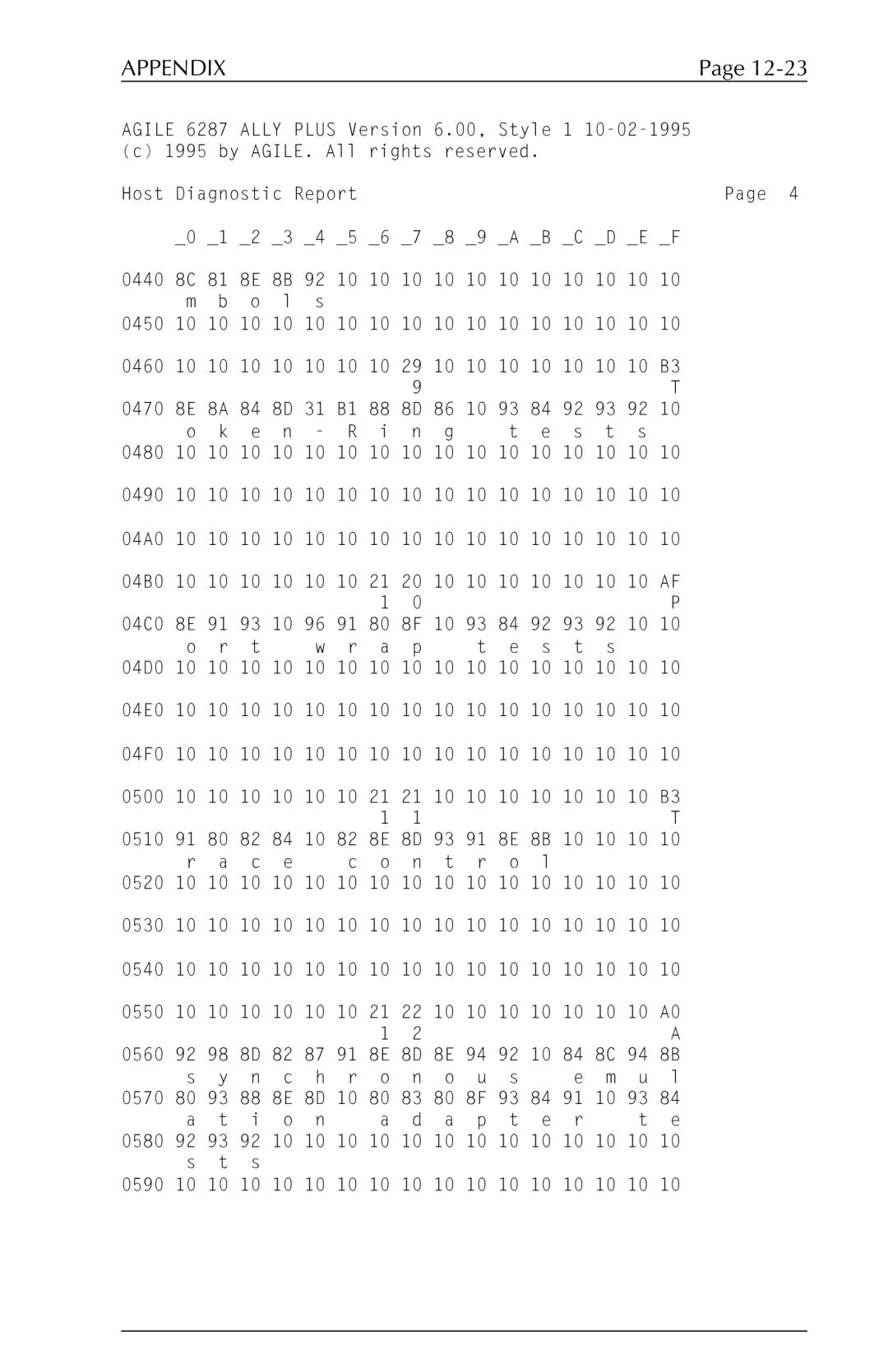 Xerox 6287 user manual Appendix 