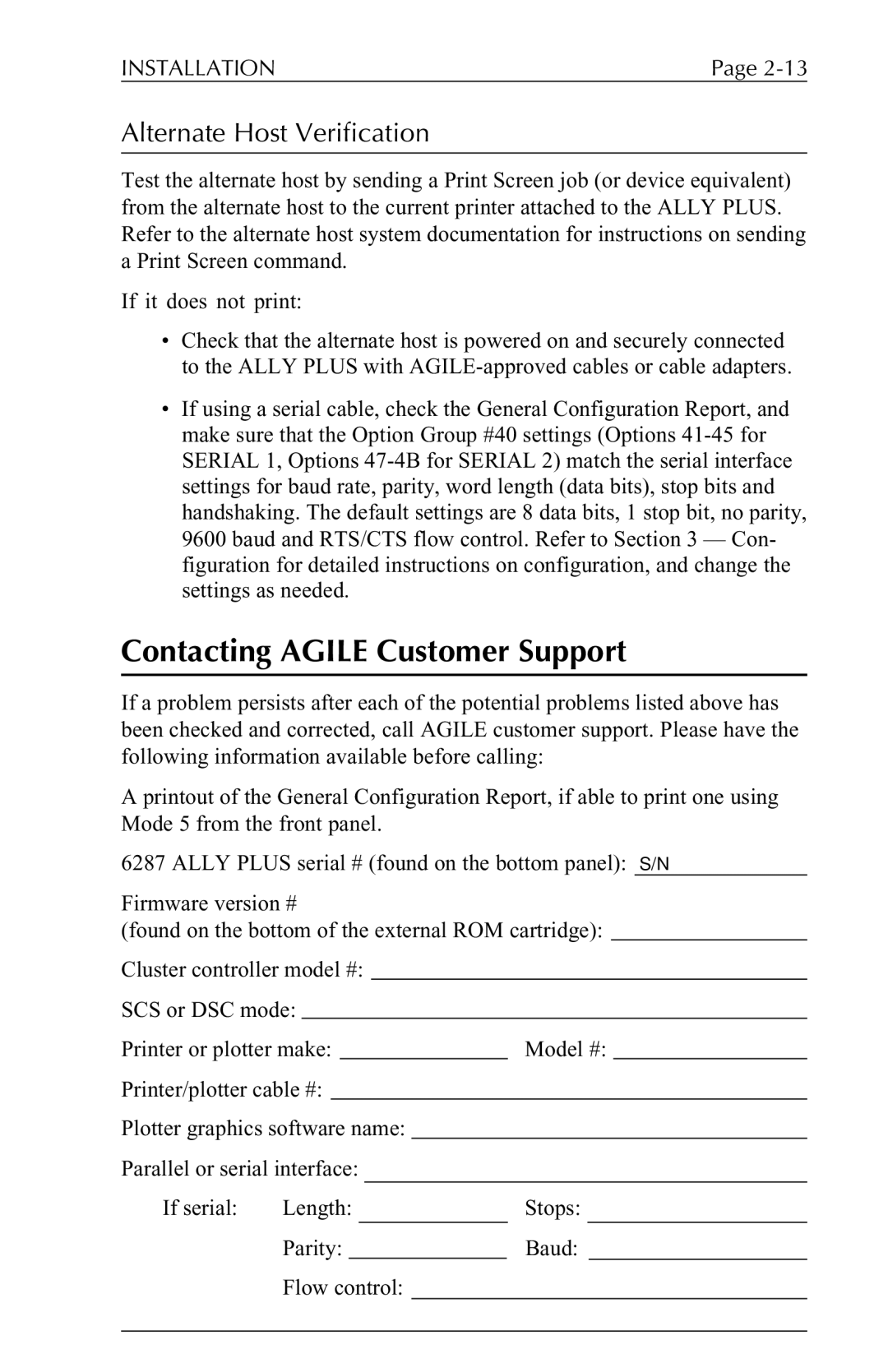 Xerox 6287 user manual Contacting Agile Customer Support, Alternate Host Verification 