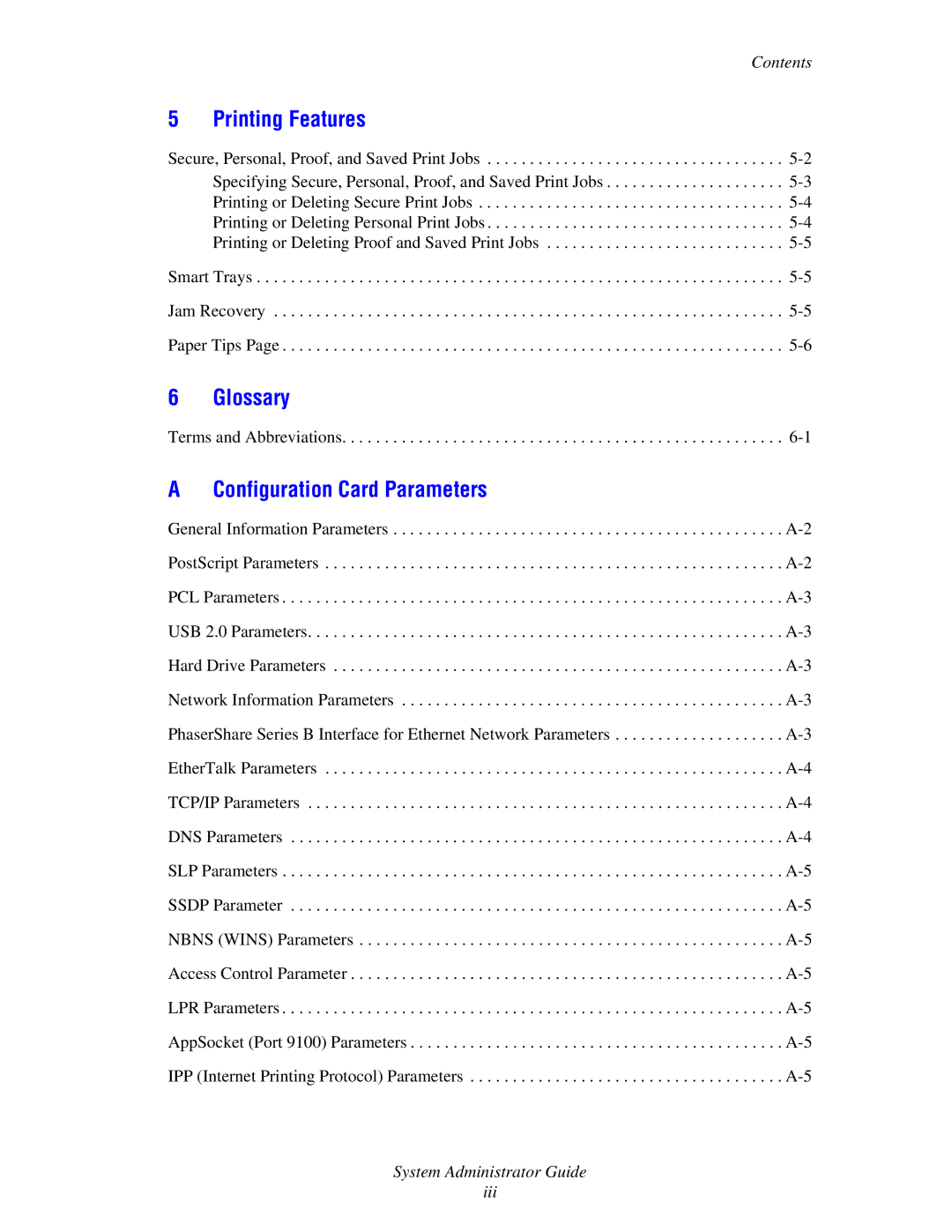 Xerox 6300, 6350, 8500, 8550 manual Glossary 