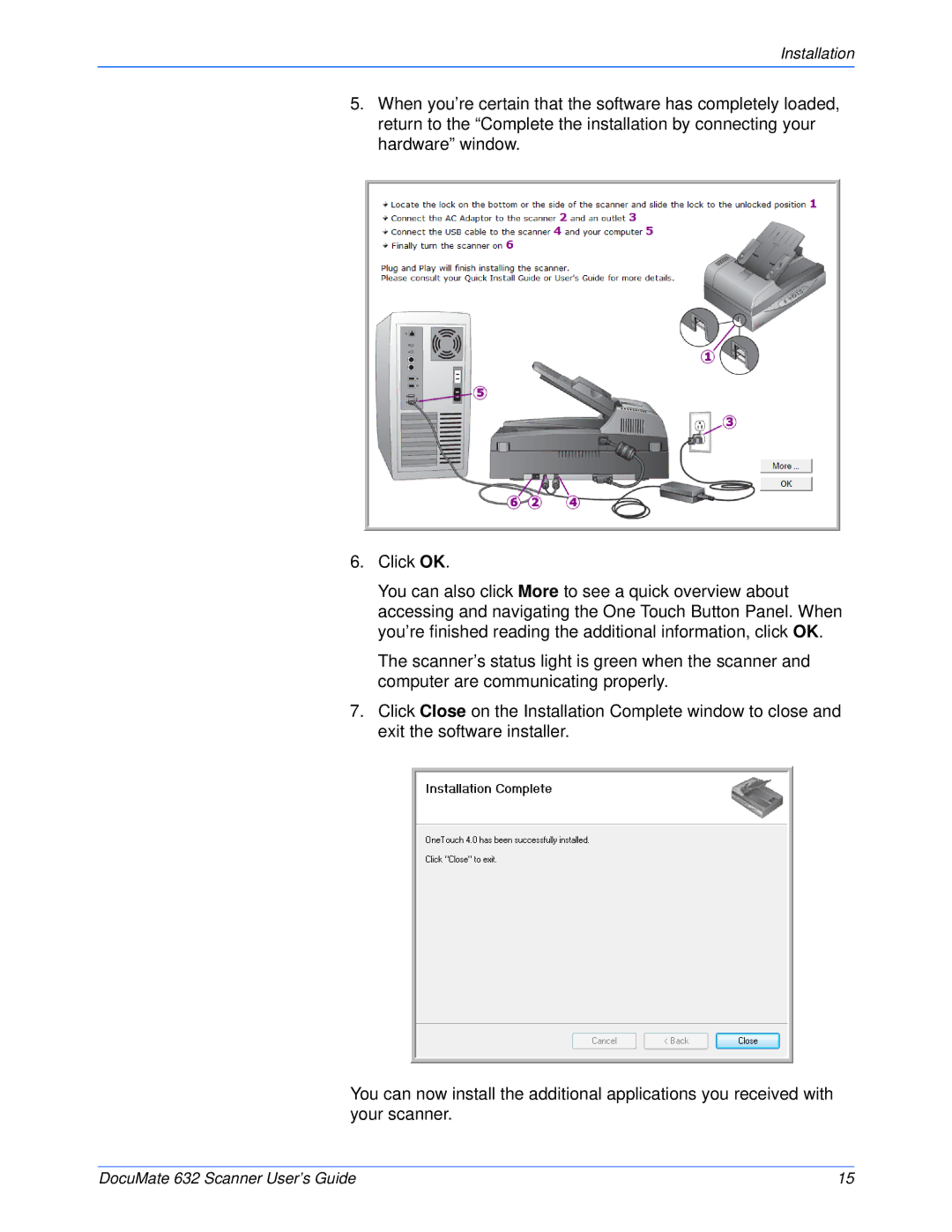 Xerox 632 manual Installation 