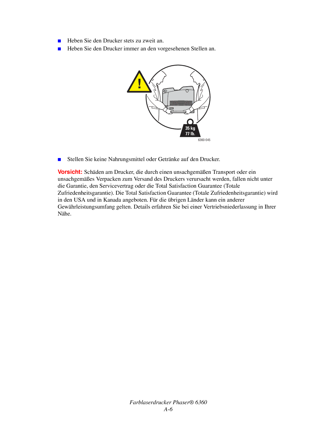 Xerox 6360 manual  