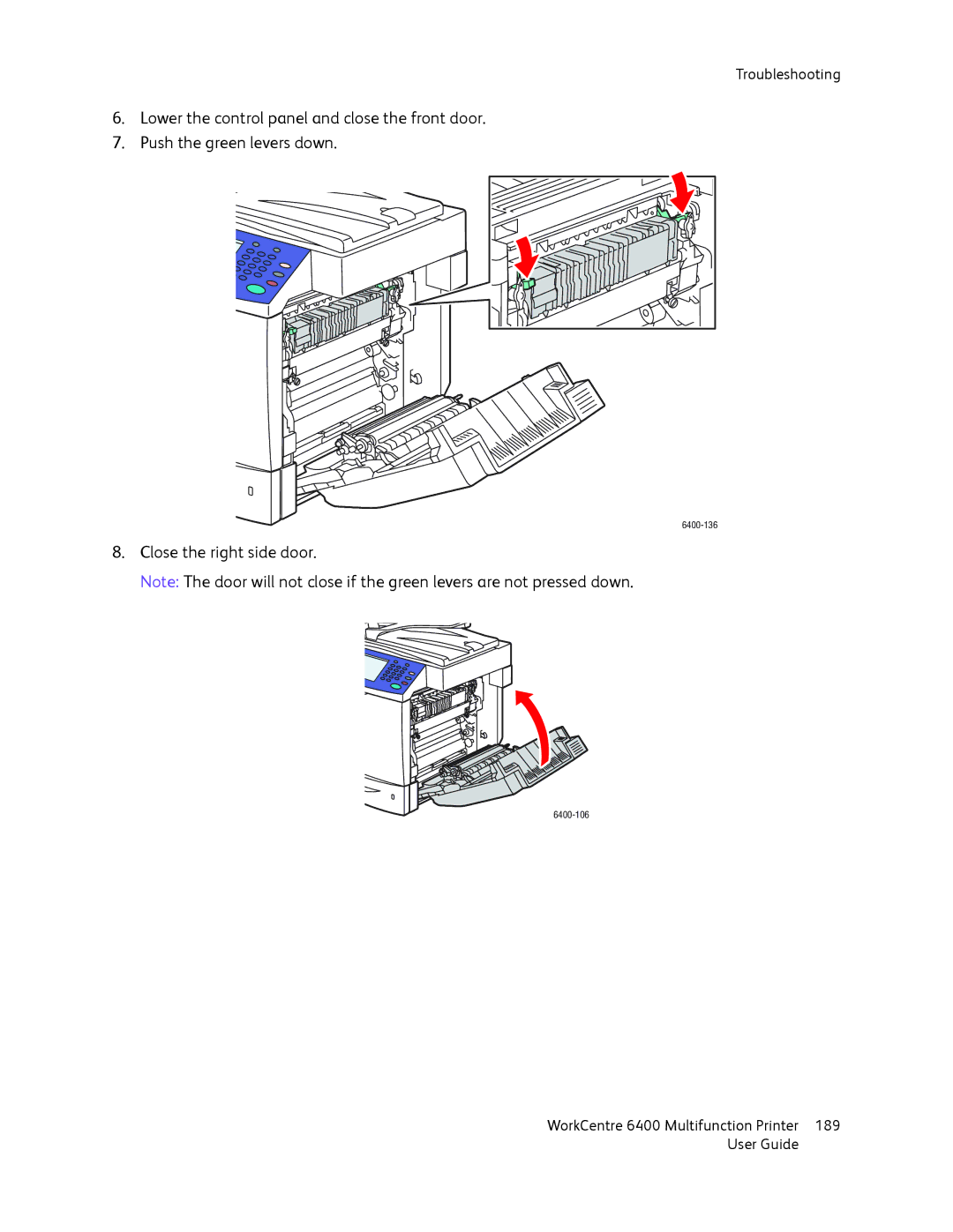 Xerox 6400 manual 189 