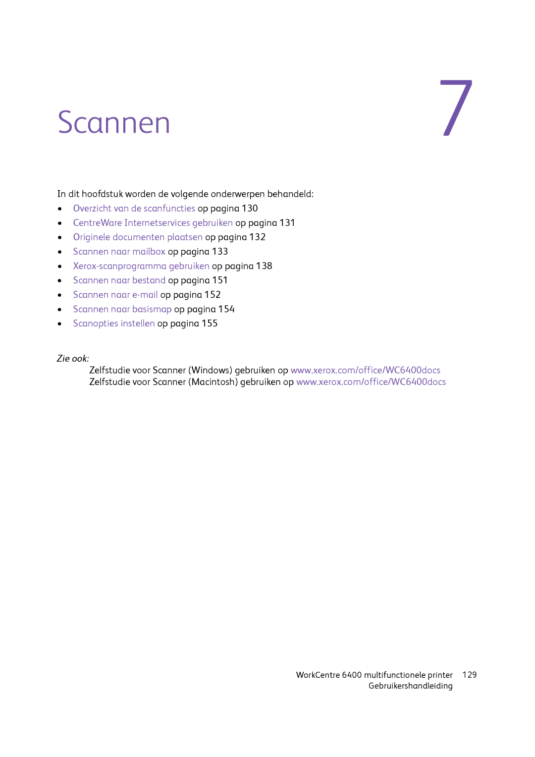 Xerox 6400 manual Scannen7 