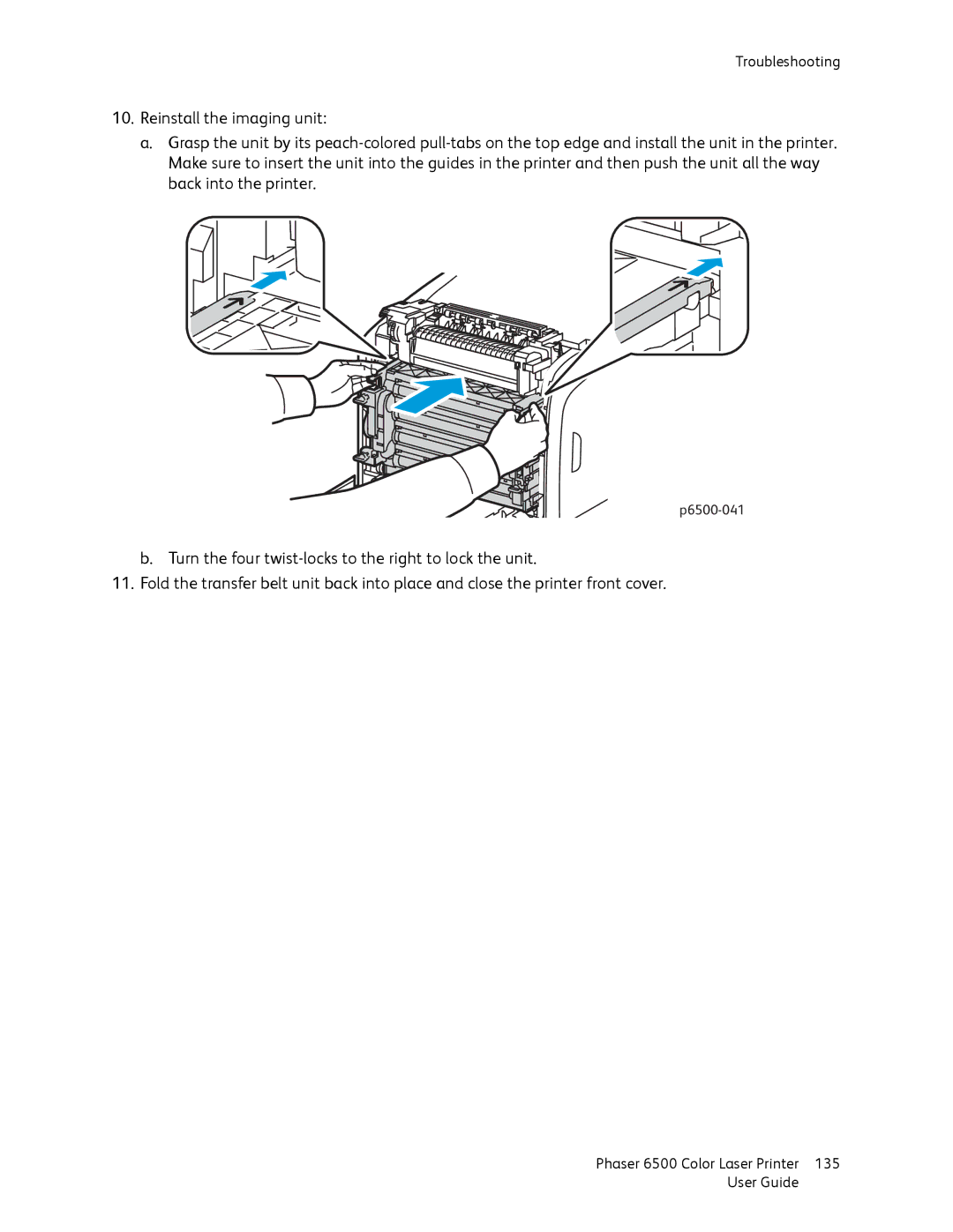 Xerox 6500 manual 135 