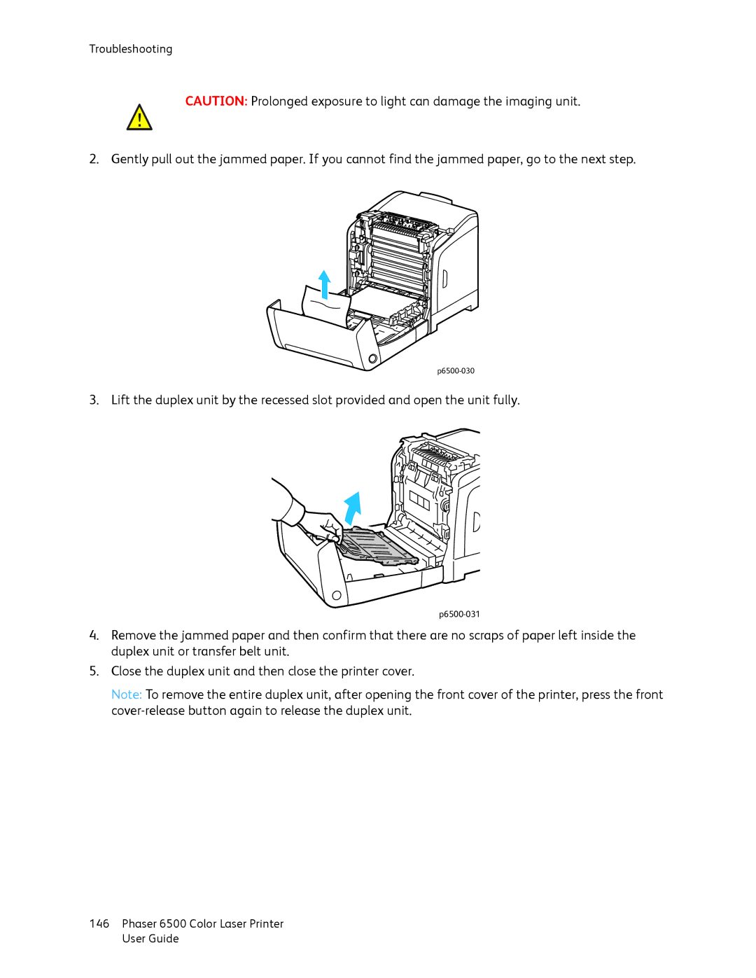 Xerox manual P6500-031 