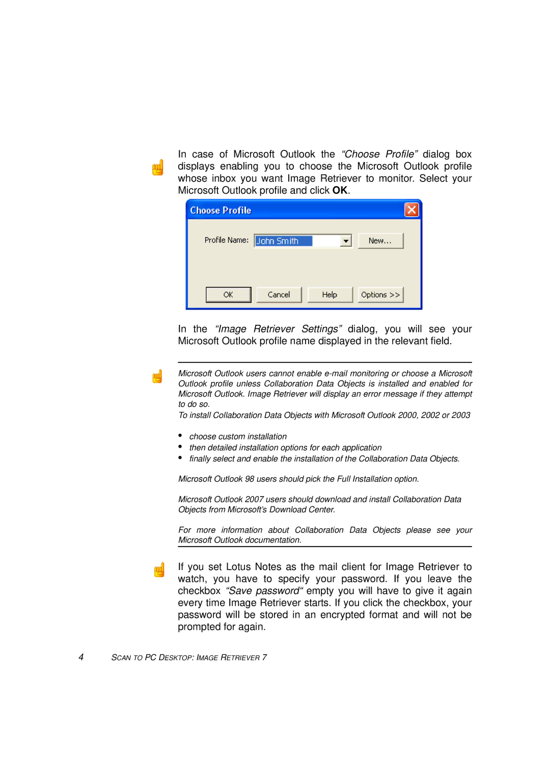 Xerox 7 manual Scan to PC Desktop Image Retriever 