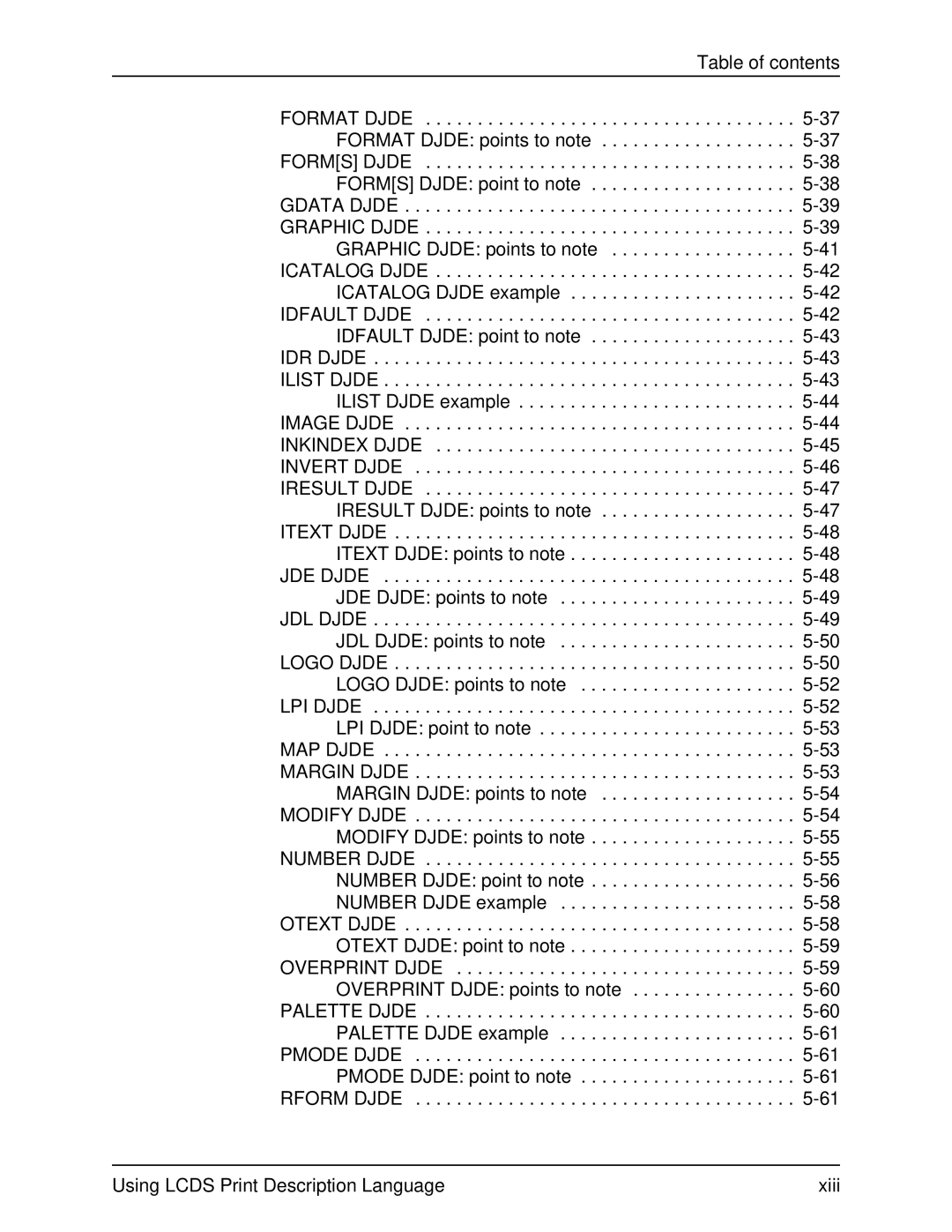 Xerox 701P21091 manual Format Djde 