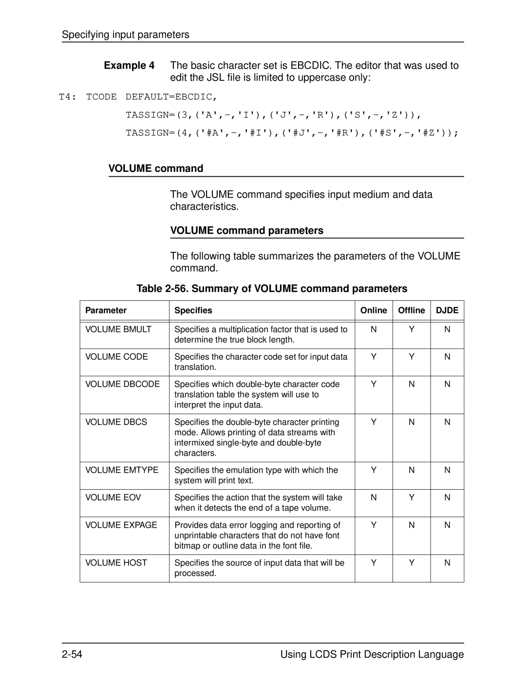 Xerox 701P21091 manual Summary of Volume command parameters 