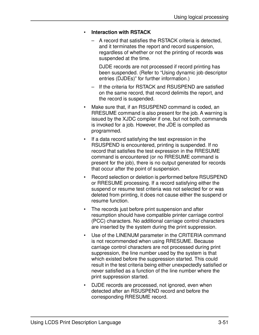 Xerox 701P21091 manual Interaction with Rstack 