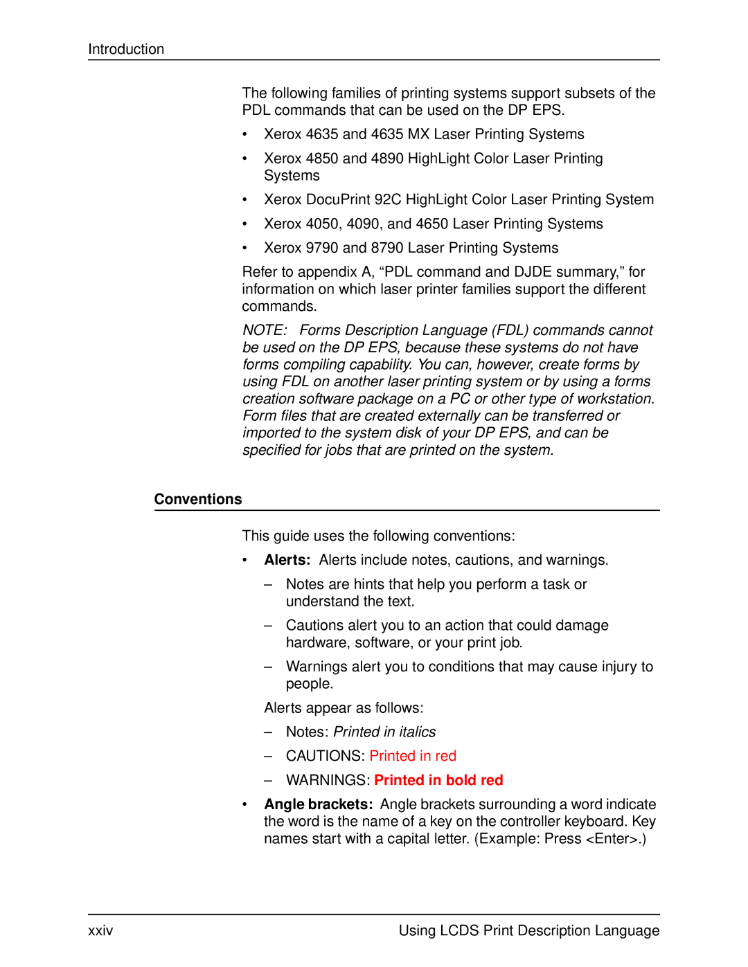 Xerox 701P21091 manual Conventions 