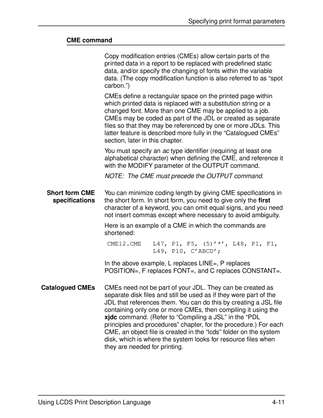 Xerox 701P21091 manual CME command 