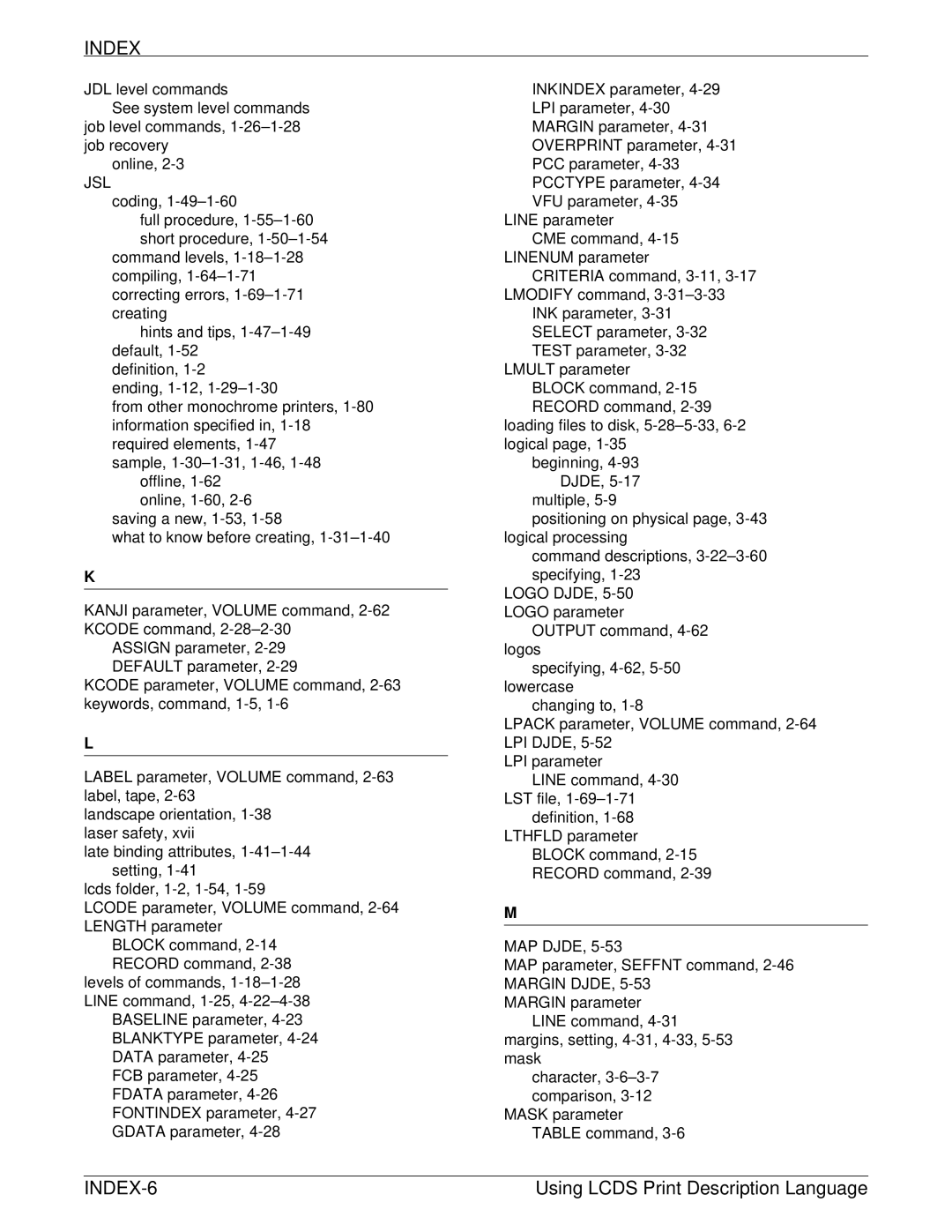 Xerox 701P21091 manual Jsl 