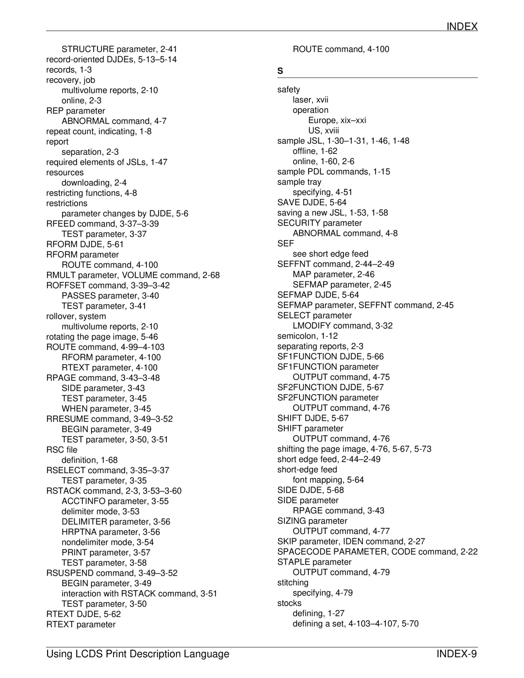 Xerox 701P21091 manual Sefmap Djde 