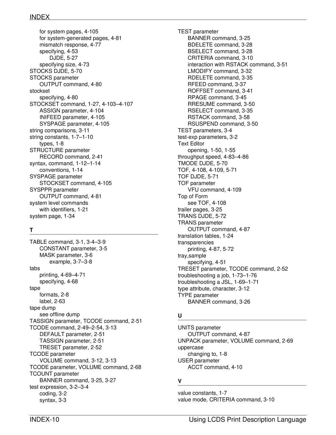 Xerox 701P21091 manual INDEX-10 