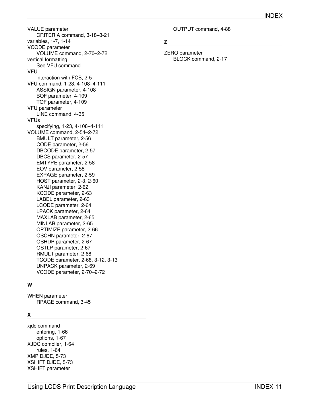 Xerox 701P21091 manual INDEX-11 