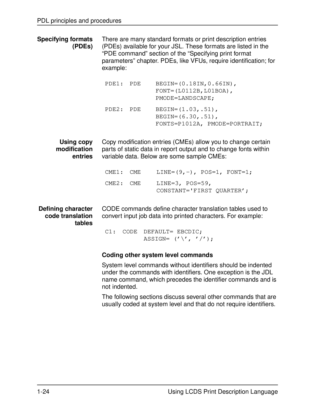 Xerox 701P21091 manual Tables, Coding other system level commands 