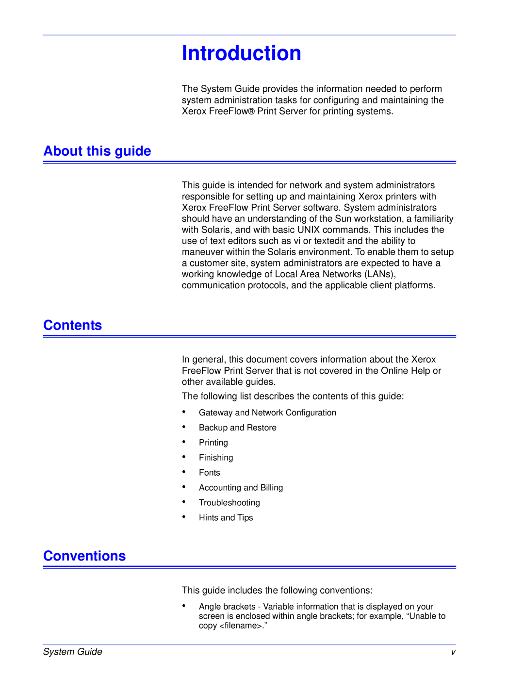 Xerox 701P25032 manual About this guide, Contents, Conventions 