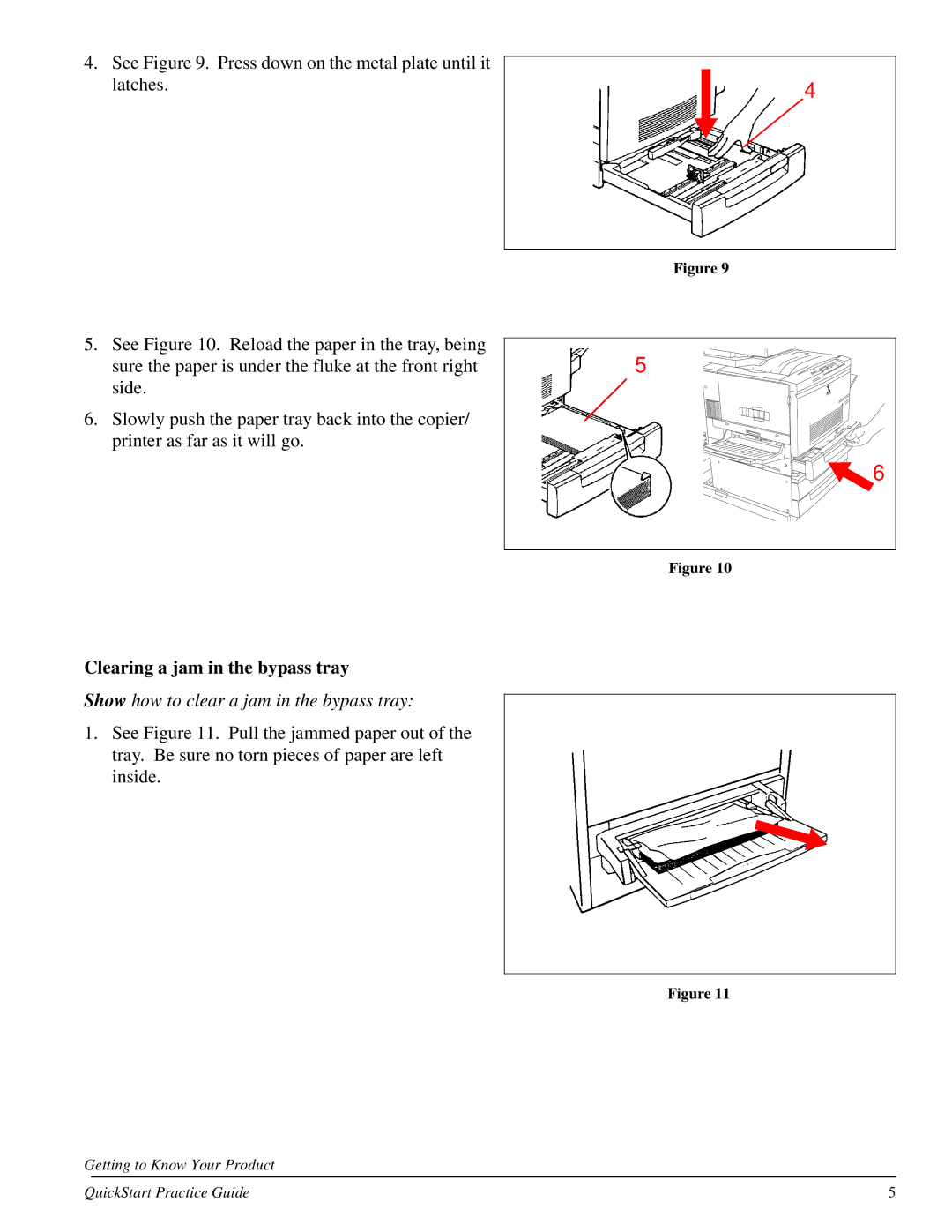 Xerox 701P31131 quick start Clearing a jam in the bypass tray, Show how to clear a jam in the bypass tray 