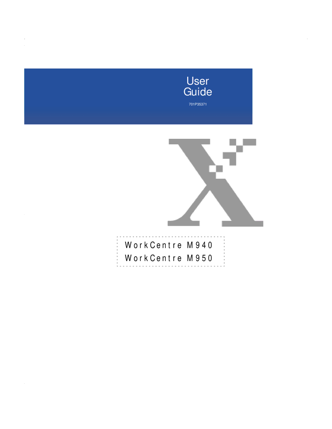 Xerox 701P35371 manual User Guide 