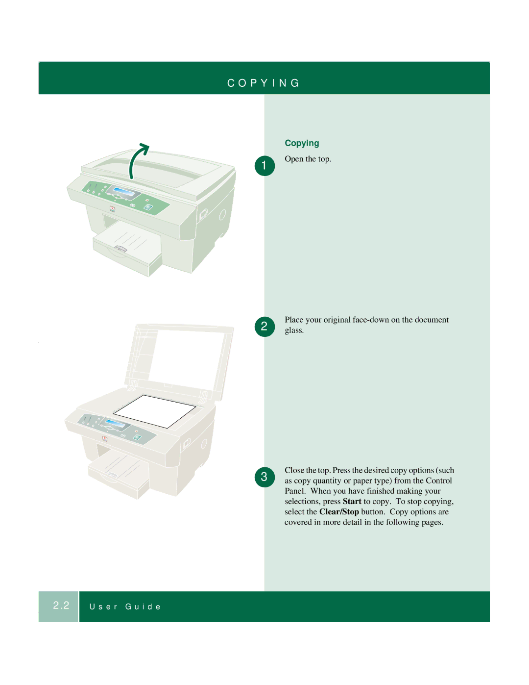 Xerox 701P35371 manual Place your original face-down on the document 