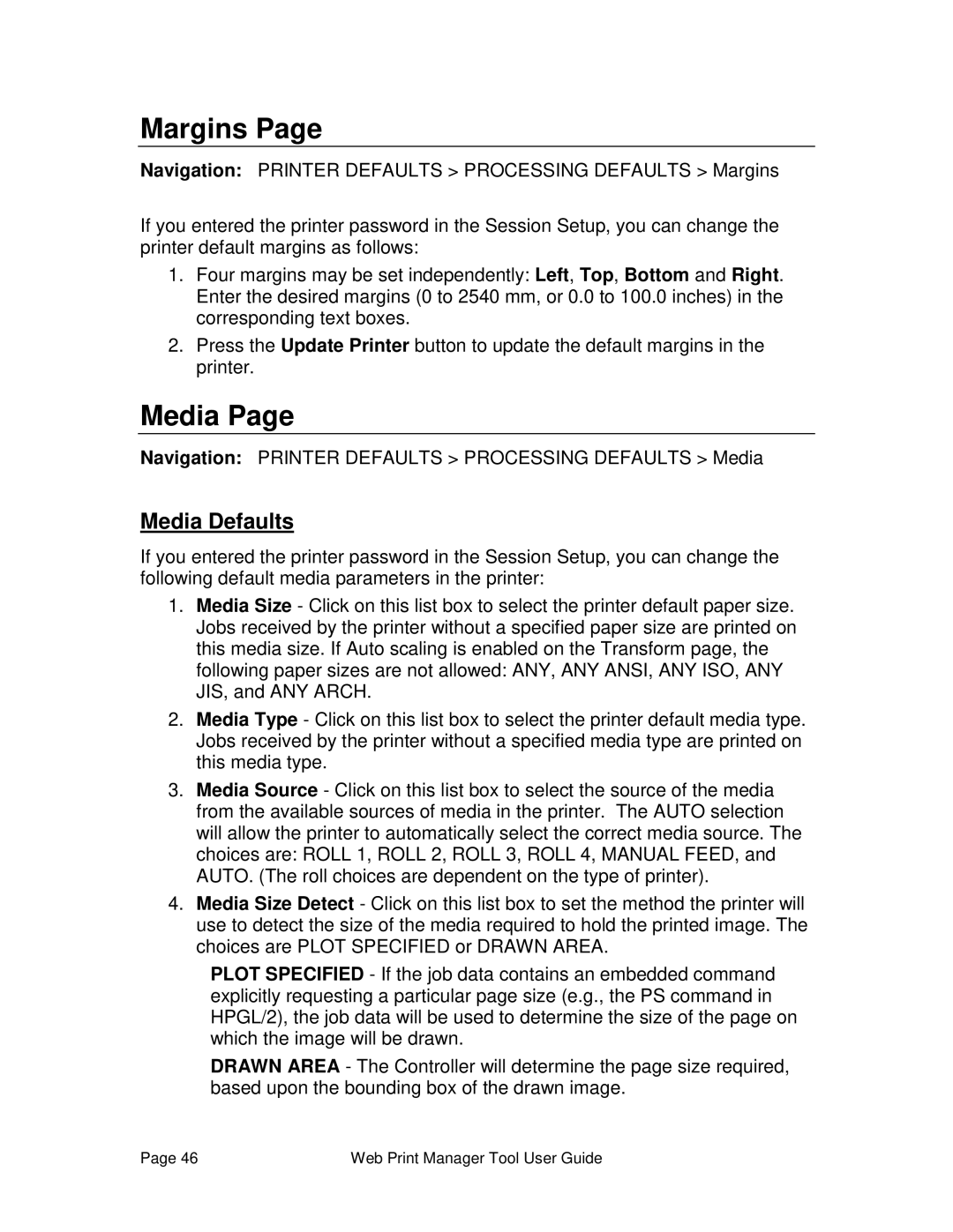 Xerox 701P39116 manual Margins, Media 