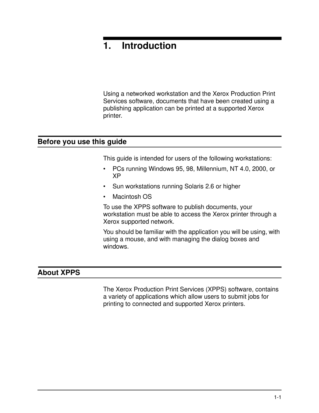 Xerox 701P40016 manual Before you use this guide, About Xpps 