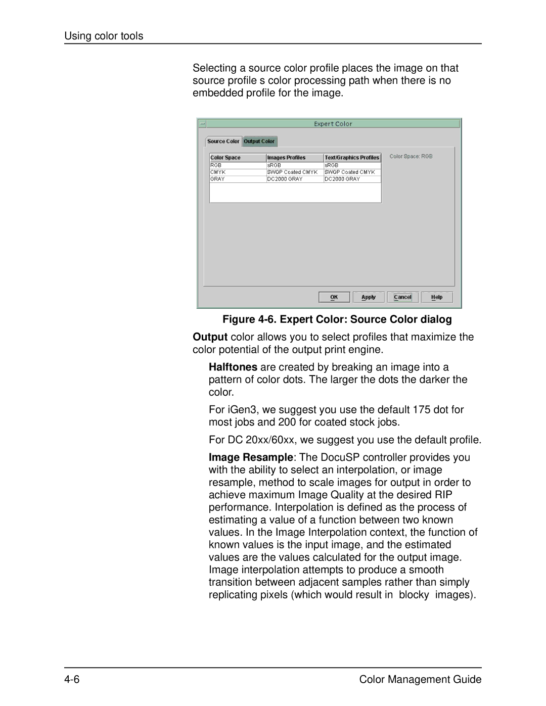 Xerox 701P40210 manual Expert Color Source Color dialog 