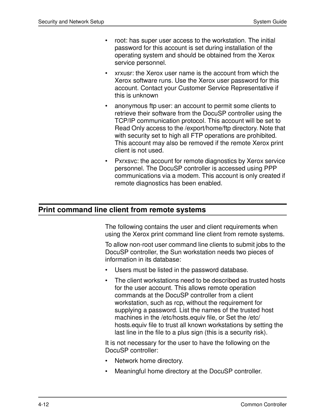 Xerox 701P40211 manual Print command line client from remote systems 