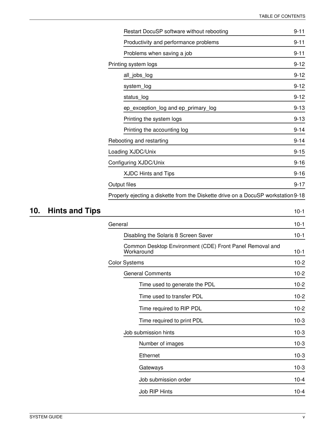 Xerox 701P40211 manual Hints and Tips 