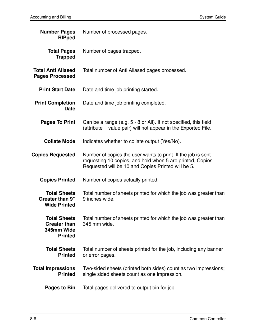 Xerox 701P40211 manual Accounting and Billing System Guide 