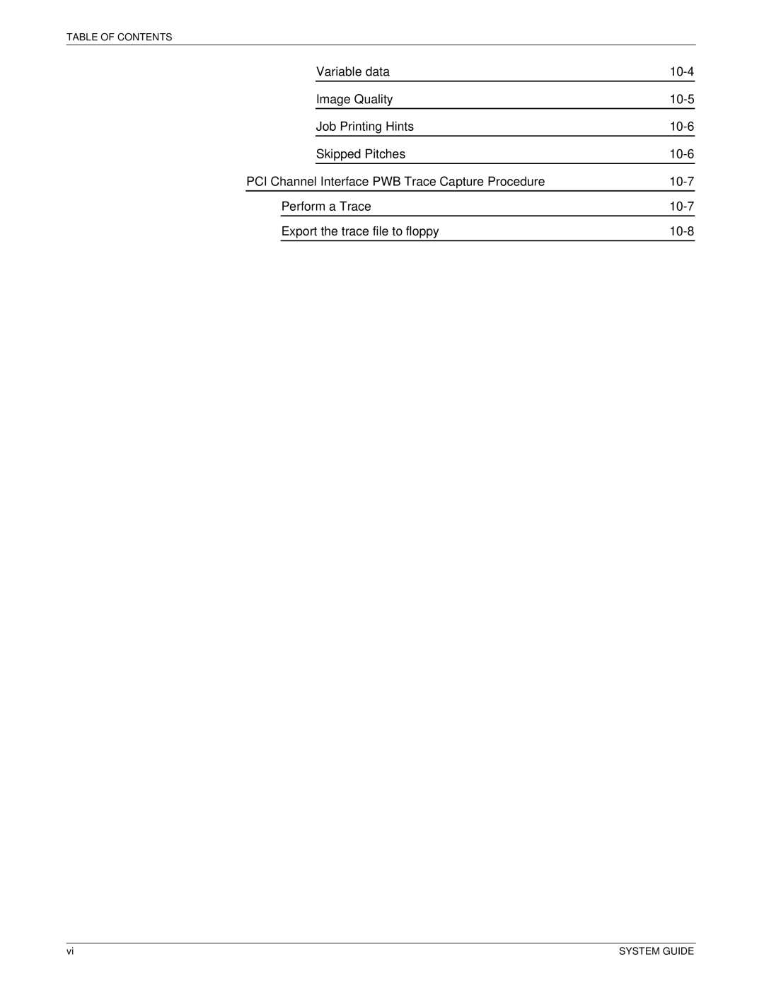 Xerox 701P40211 manual Table of Contents 