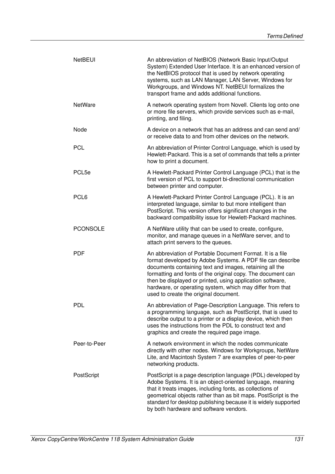 Xerox 701P42722_EN manual Pcl 