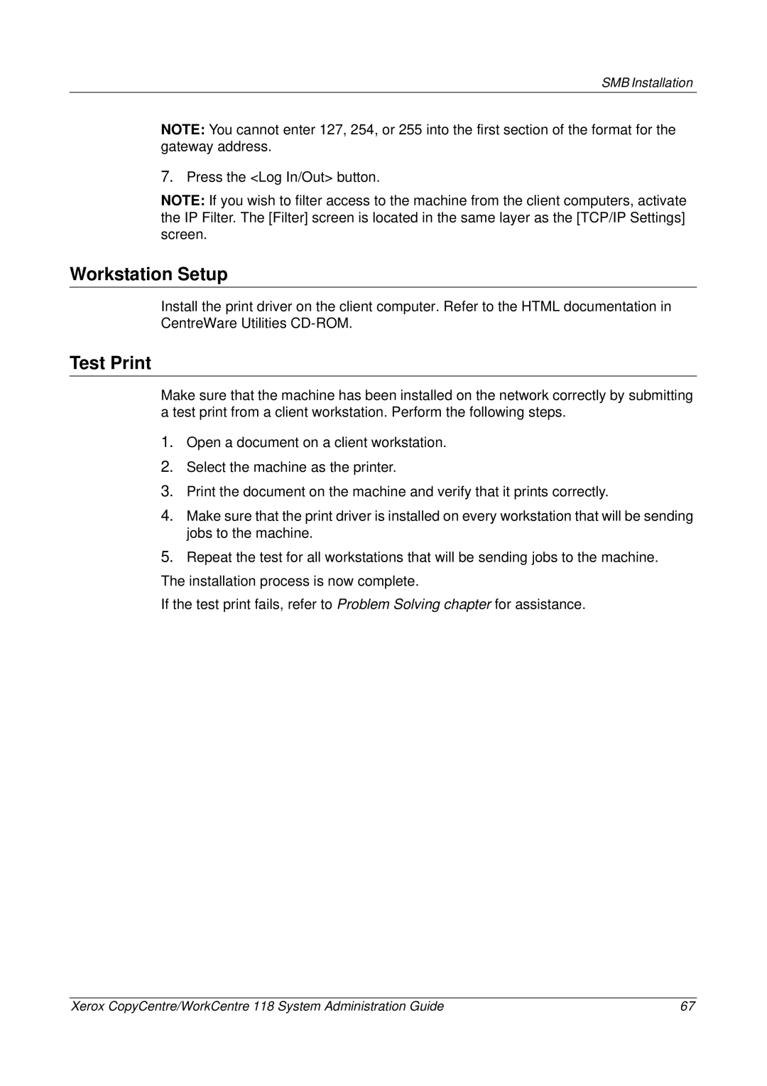 Xerox 701P42722_EN manual Workstation Setup 