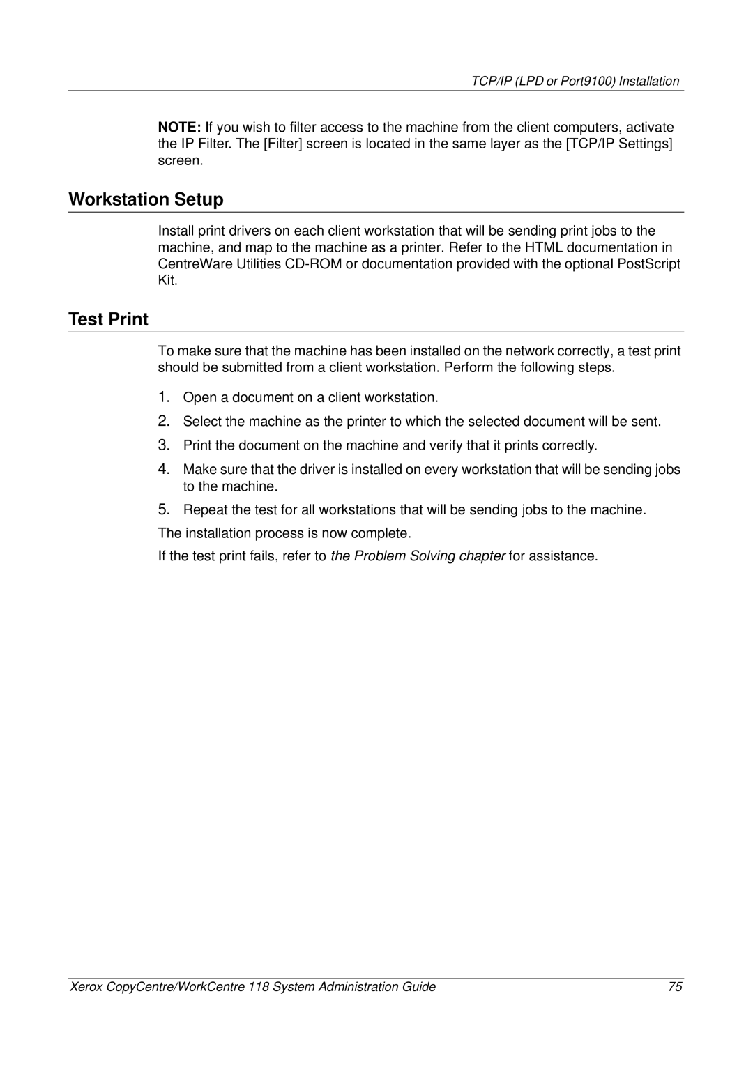 Xerox 701P42722_EN manual Workstation Setup 