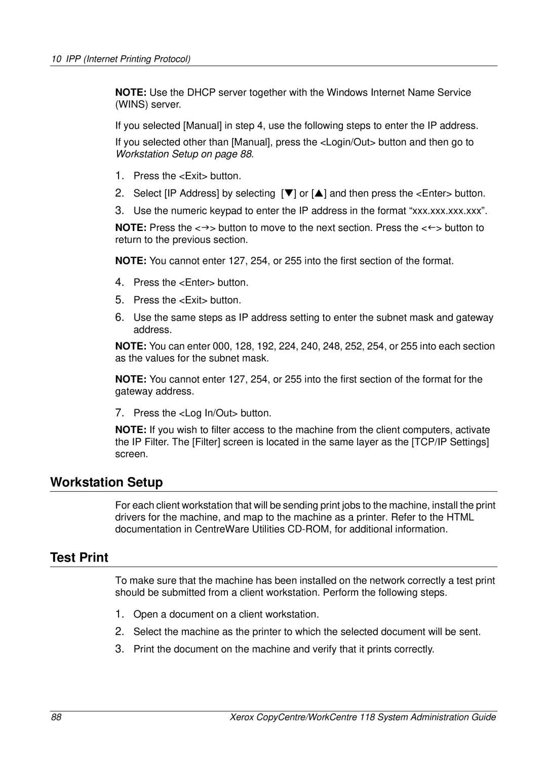 Xerox 701P42722_EN manual Workstation Setup 