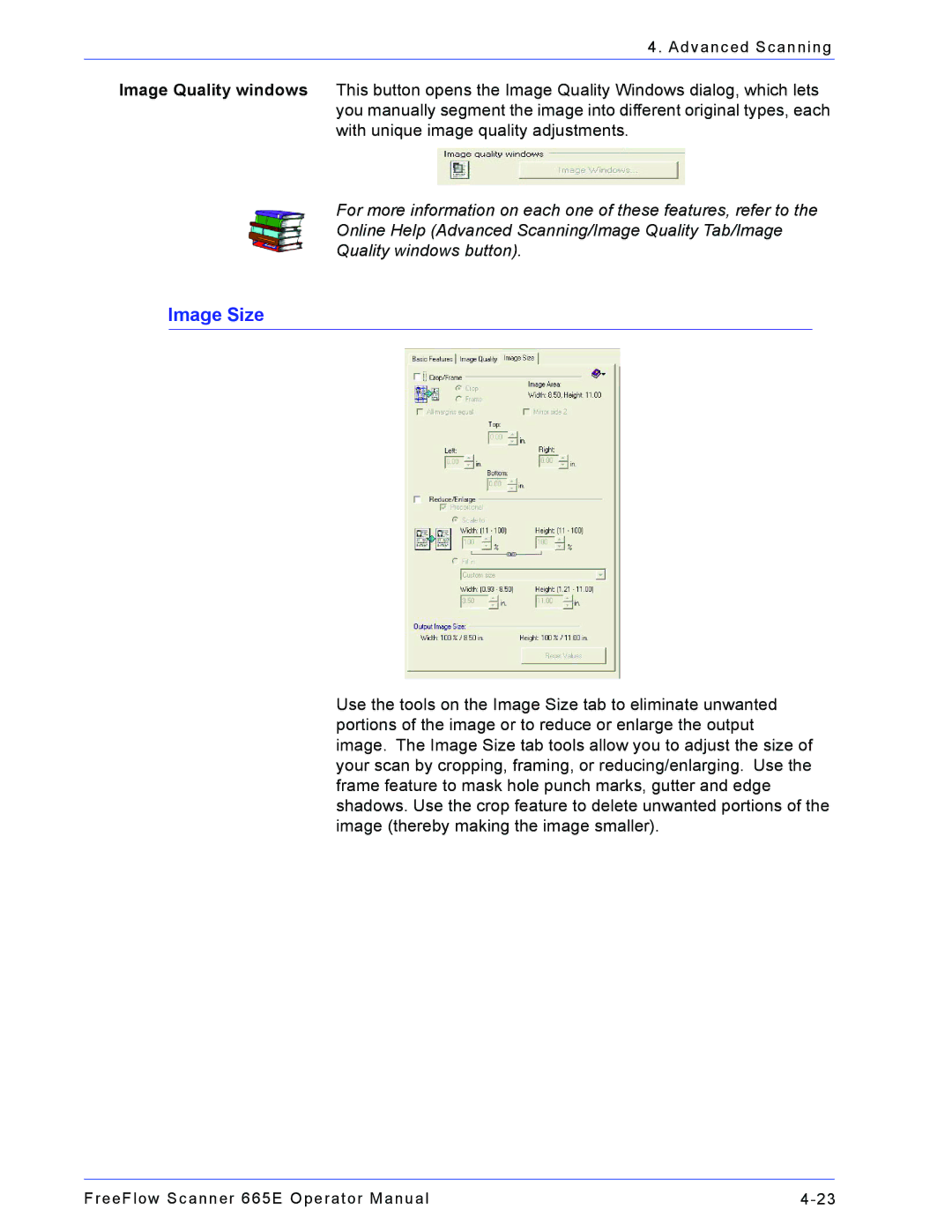 Xerox 701P44148 manual Image Size 