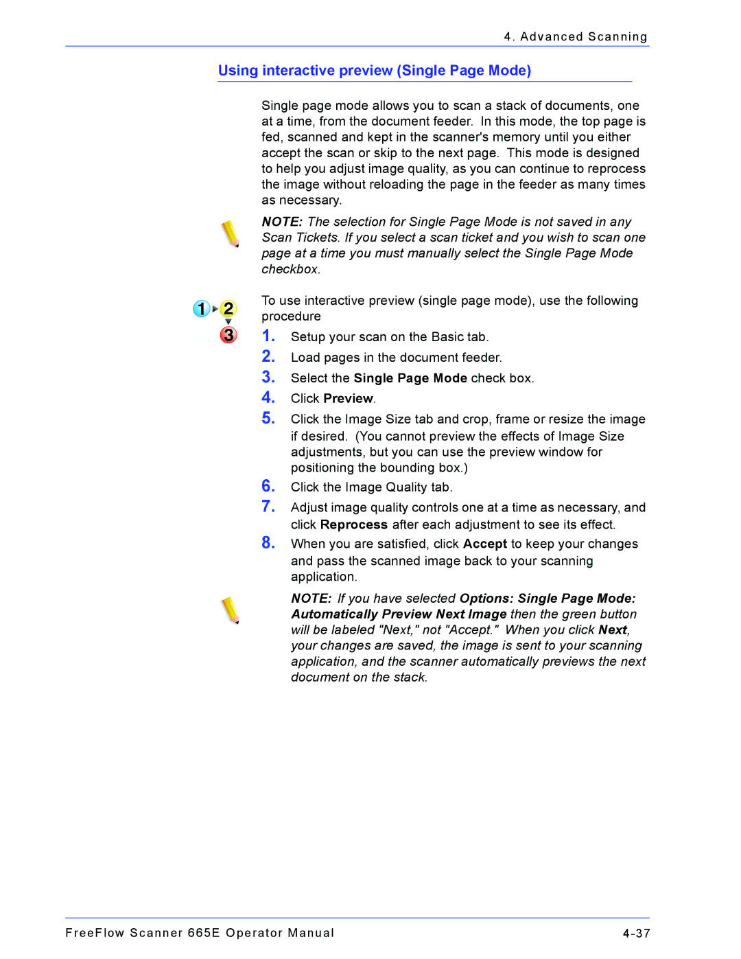 Xerox 701P44148 manual Using interactive preview Single Page Mode 