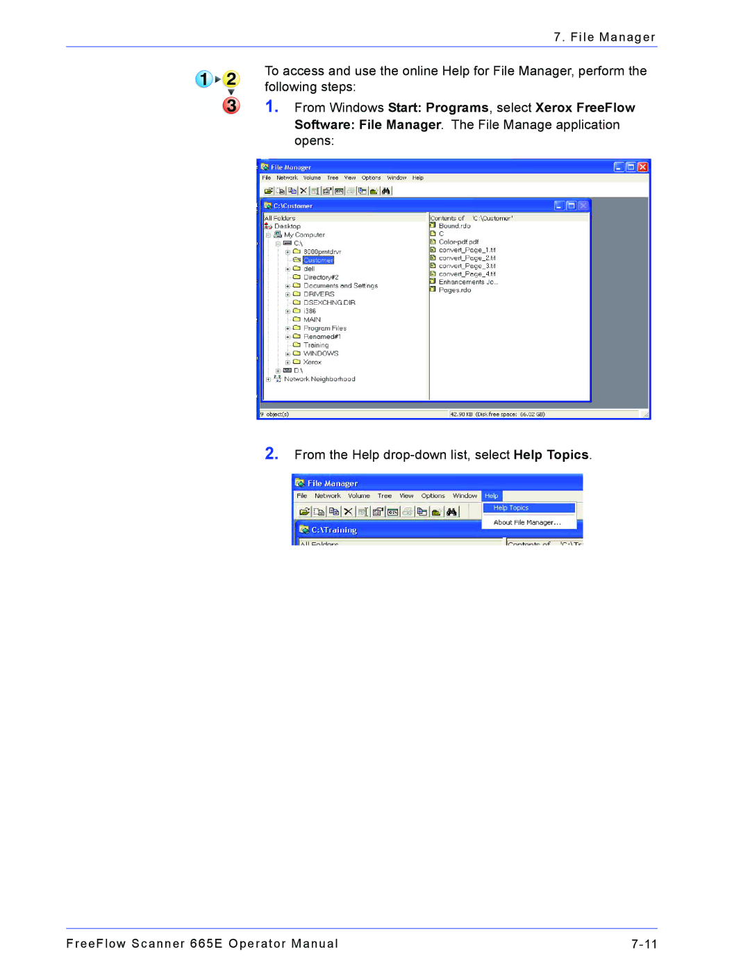 Xerox 701P44148 manual From Windows Start Programs, select Xerox FreeFlow 