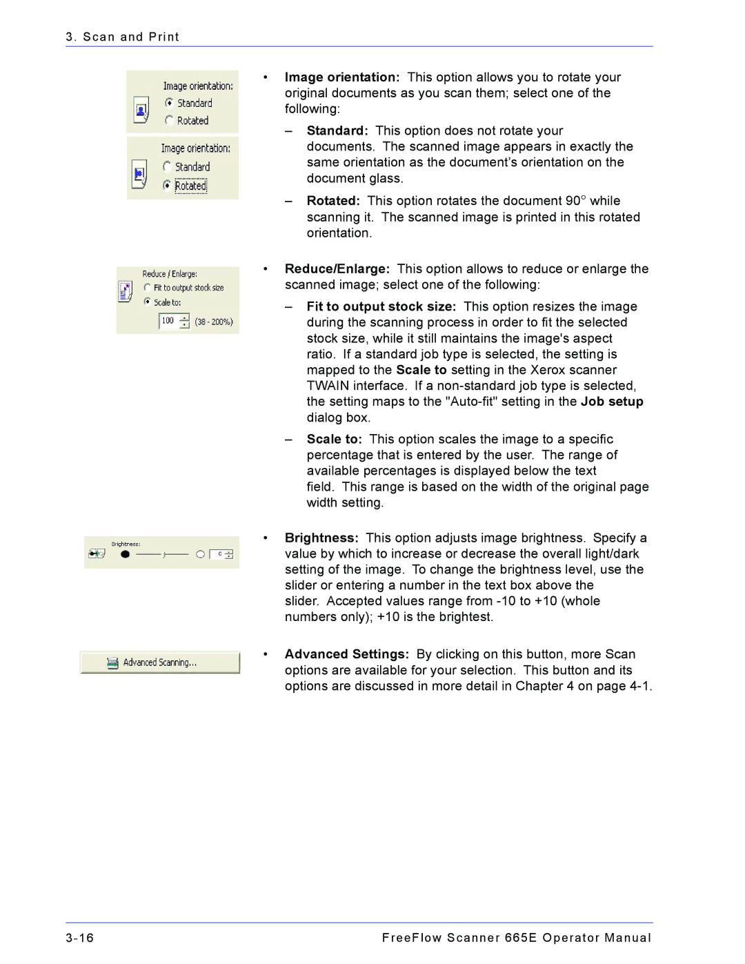 Xerox 701P44148 manual Scan and Print 